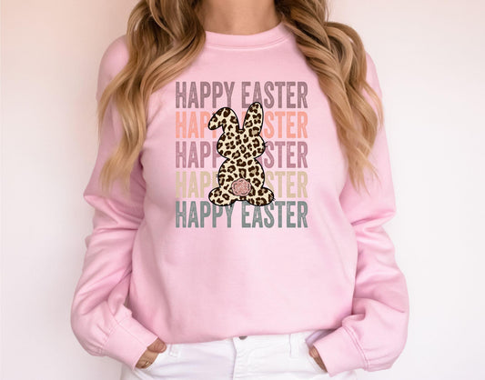 RTS DTF GLITTER Happy Easter